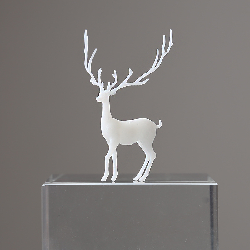 3D Forest Micro Landscape Accessories Crystal Drop DIY Filling Ornaments Elk Fairy Deer Model