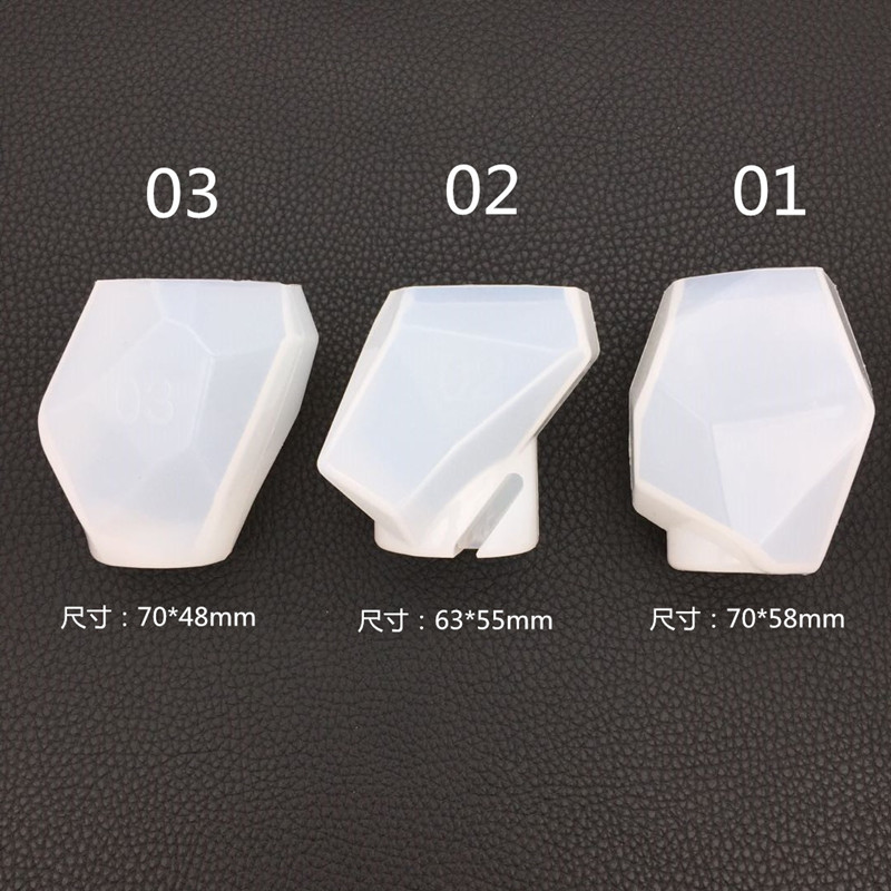 DIY Crystal Drop Glue Cut Face Stone Aromatherapy Gypsum Fragrant Wax Mould Silica Gel Ornament Three Dimensional Manual Decoration