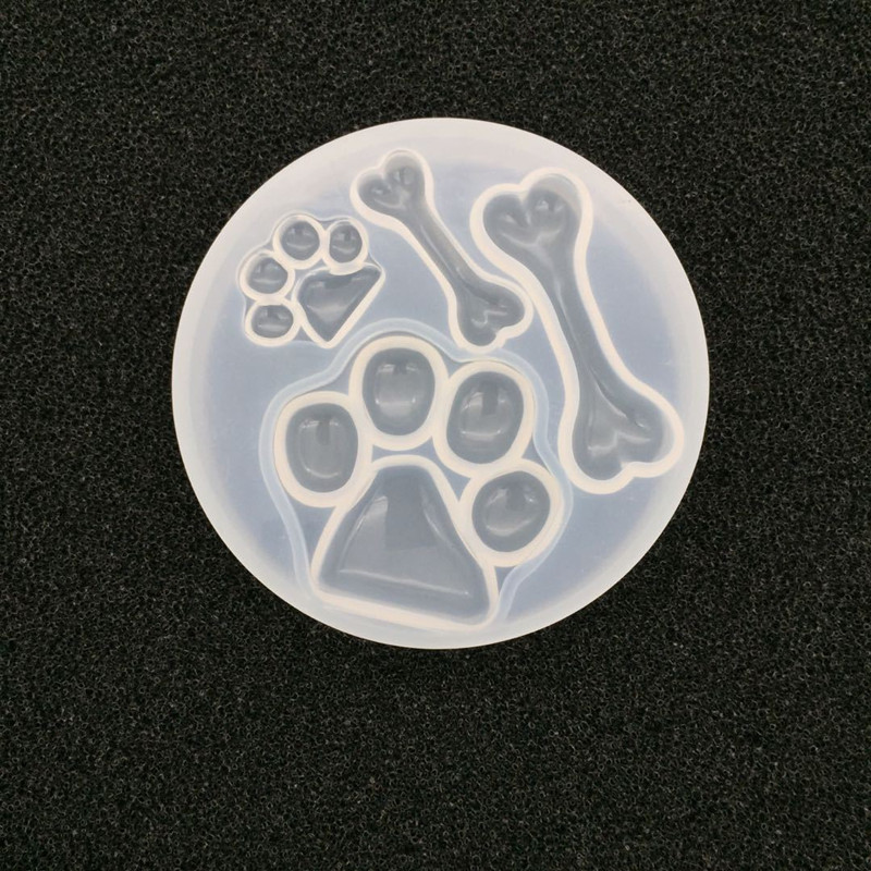 DIY Crystal Gutta Glue Bone Bear Claw Mold Animal Series Mold Hand Made Jewelry Mirror Mold
