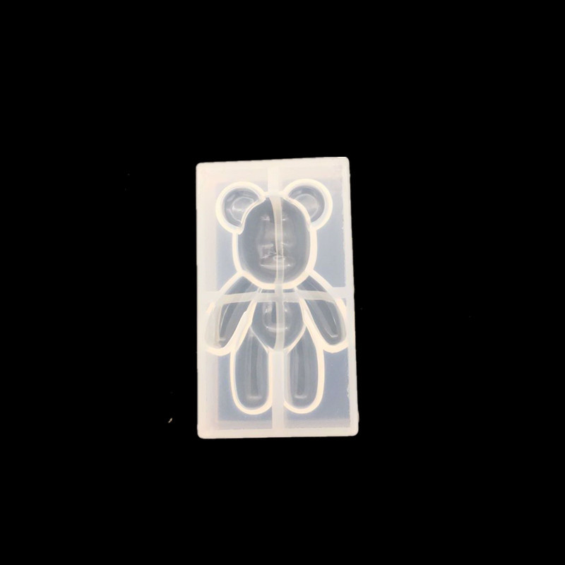 Crystal Drop Glue Semi-solid Silicone Mold DIY Jewelry Handmade Small Bear Big Violent Bear Pendant