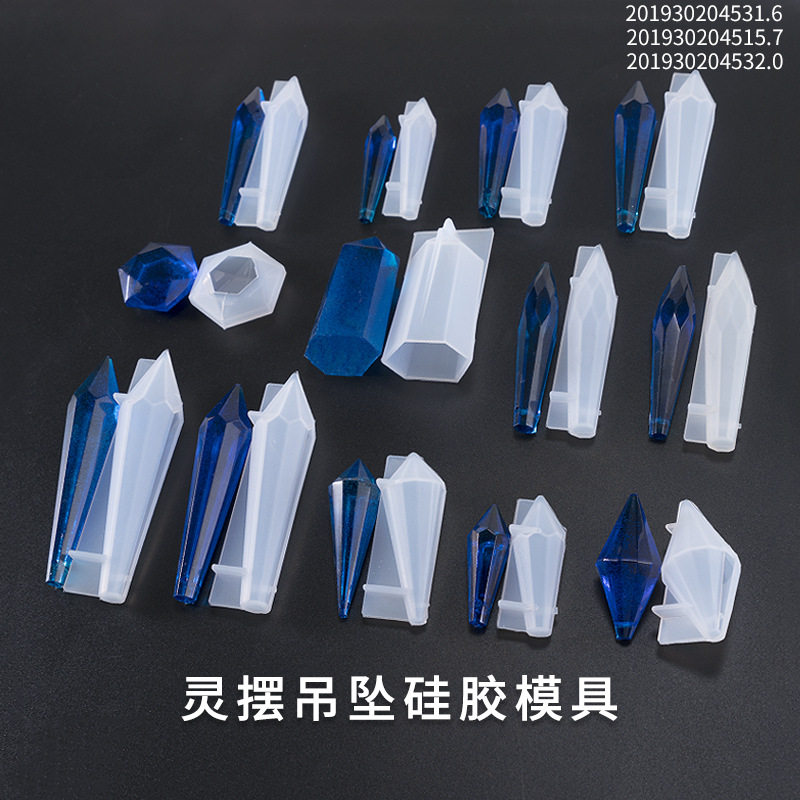 Crystal Drop Mold DIY Handmade Multiple Flexible Pendants Highlight Pendant Jewelry Silicone Mold