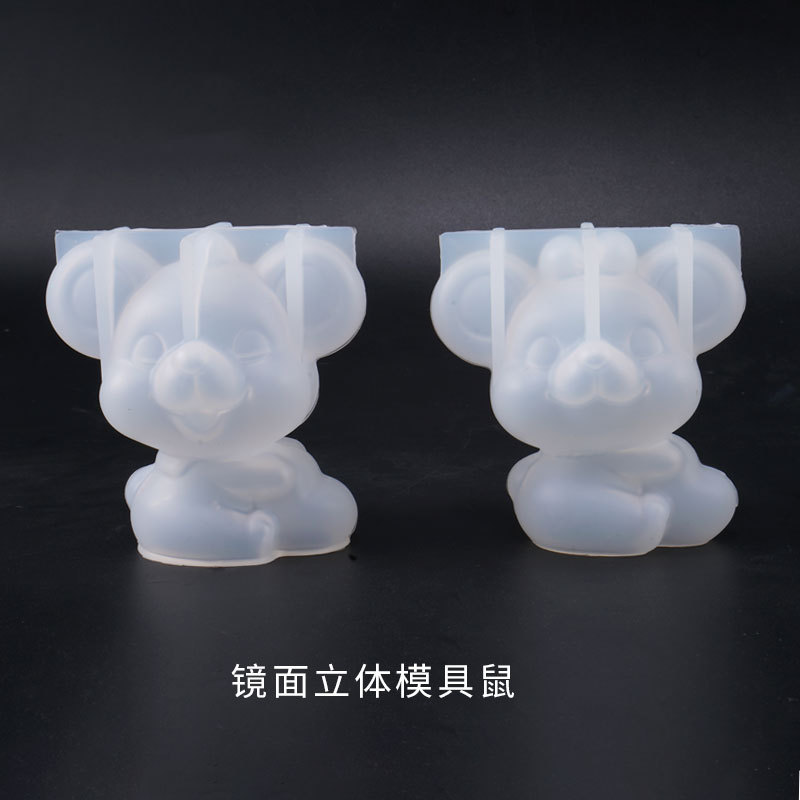 Crystal Drop Glue DIY Silica Gel Mold Fortune Mouse Small Animal Zodiac Mouse Ornament Doll Three Dimensional Mold
