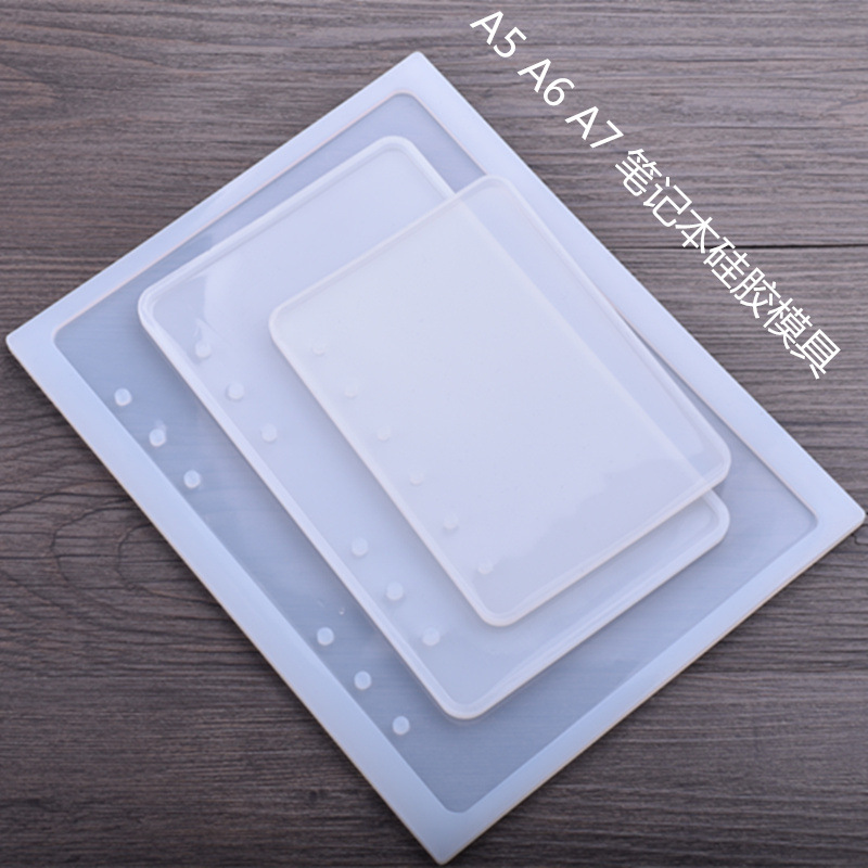 Mirror Polishing Free Notebook Glue Dropping Mould A5 A6 A7 Crystal Glue Dropping Silica Gel Mould DIY Mould