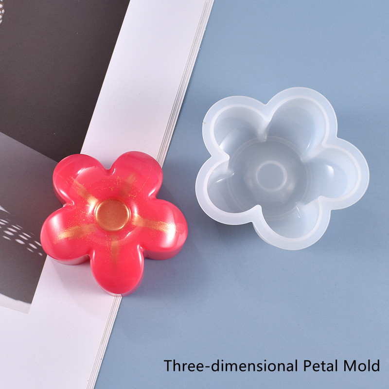 DIY Crystal Epoxy Mold Three-dimensional Petal Soap Mold Candle Jewelry Silicone Mold