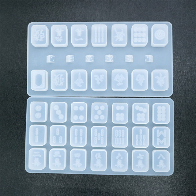 Diy Crystal Drop Gum Mahjong Mold Mirror Mold Creative Products Ashtray Mold Gypsum Aromatherapy
