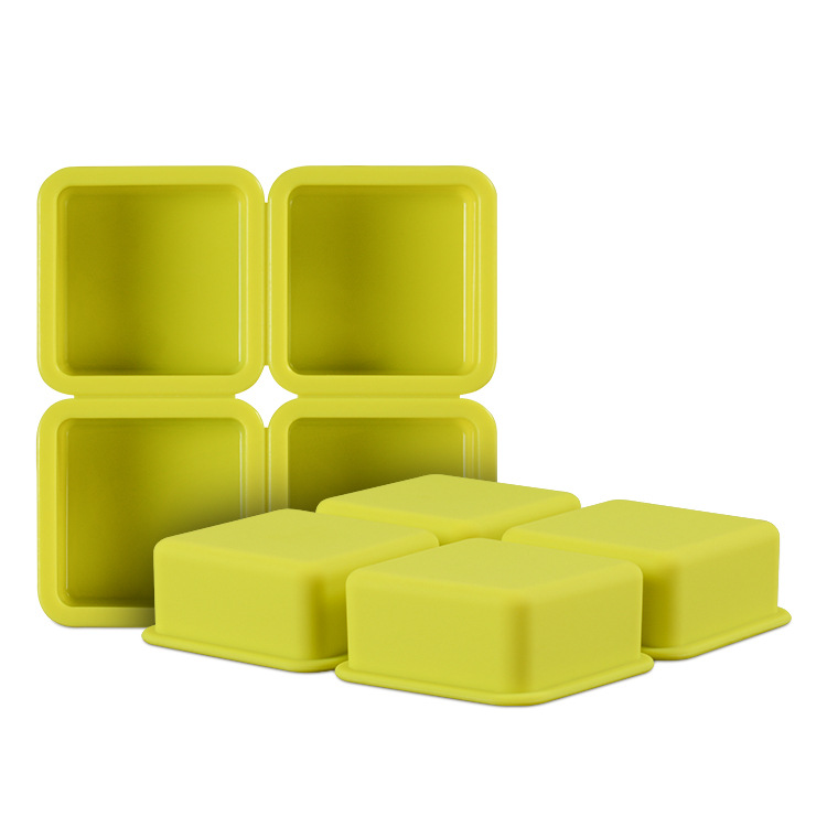 4 Square Handmade Soap Molds Easy To Release Silicone Soap Molds DIY Silicone Soap Molds