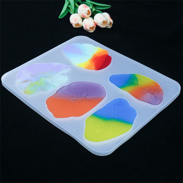 Diy Crystal Glue-dripping Mould Cup Pad Table Set Special-shaped Making Mirror Mould For Resin