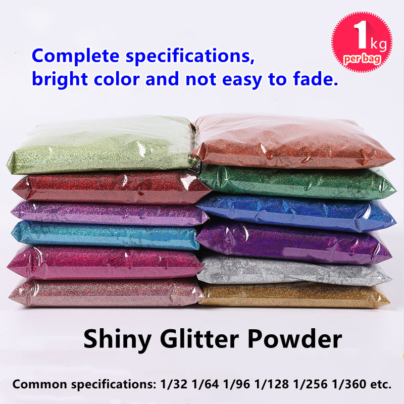 Glitter Powder PET Sequin Glitter Powder Laser Colorful Glitter Powder DIY Cross Stitch Christmas Gift Glitter Powder
