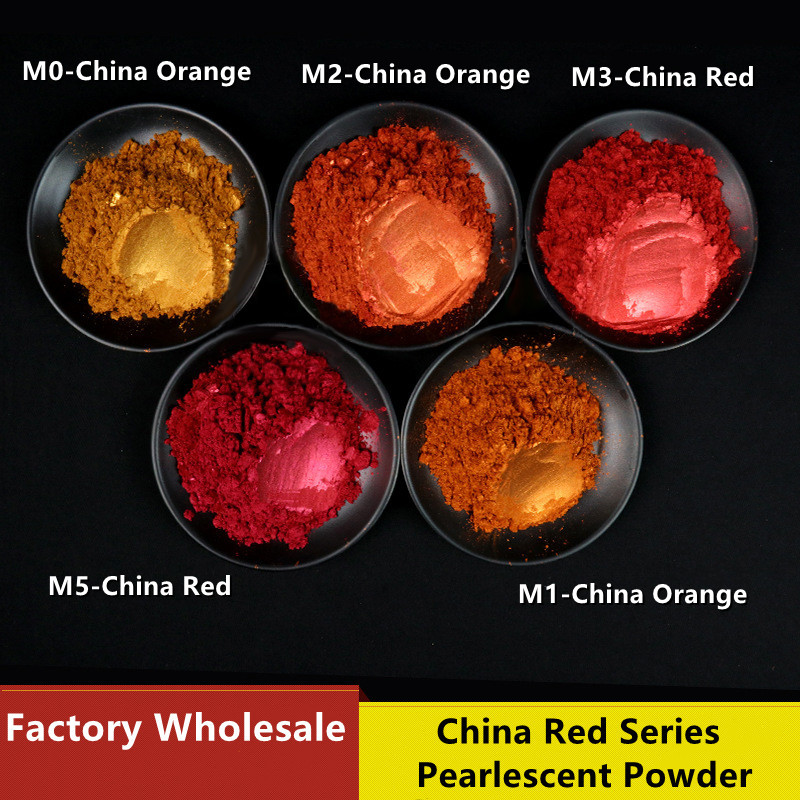 Super Shiny China Orange, China Red Pearlescent Powder, Cosmetics, Cosmetics, Automotive Grade Pearlescent Pigment