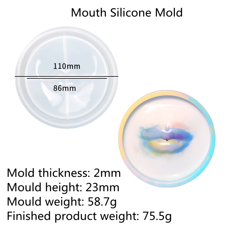 Diy Incense Plate Drop Glue Mold Aromatherapy Ashtray Silicone Mold