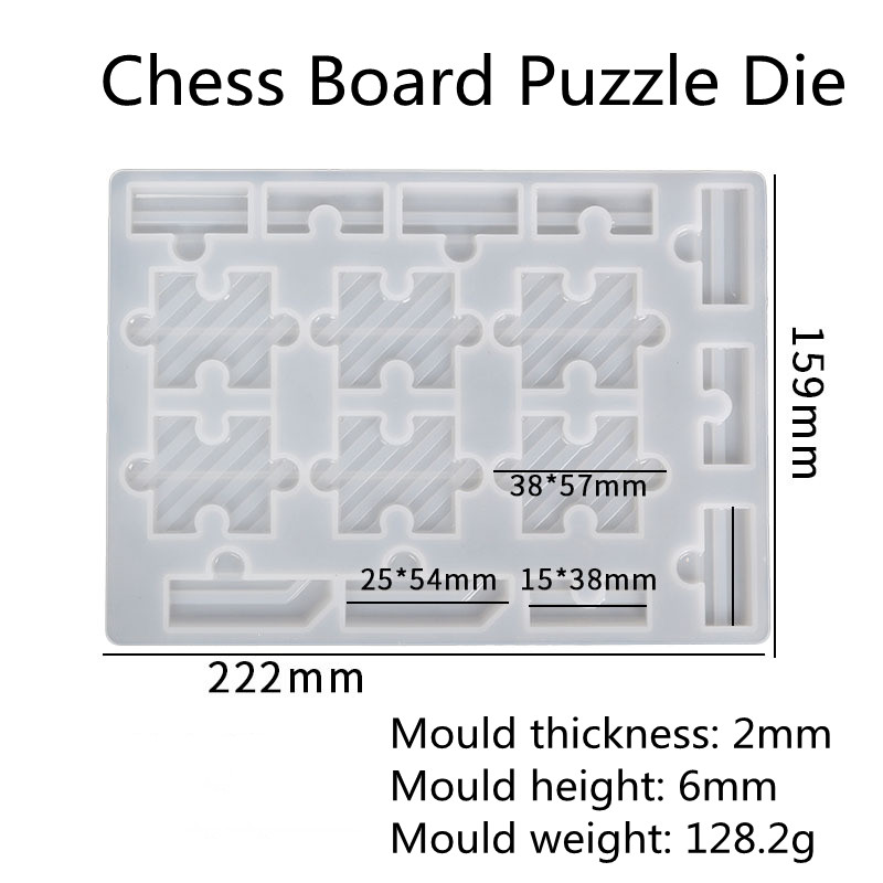 DIY Epoxy Mould Chess Chess Card Party Leisure Puzzle Board Game Manufacturer Wholesale