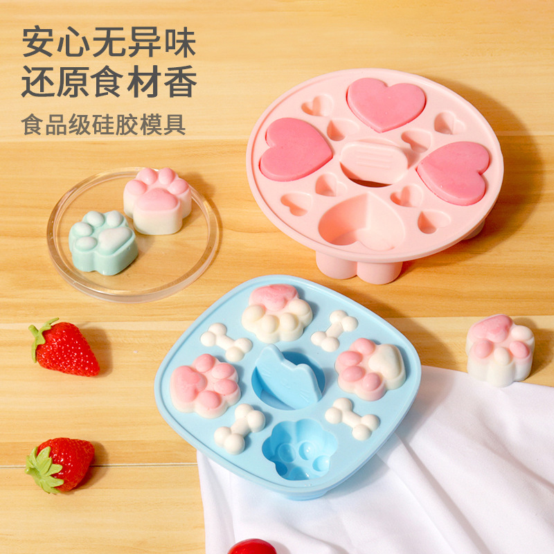 Airplane Clouds Cat Claw Love Steam Cake Mold High Temperature Baby Supplement Tools Baking Cake Mold