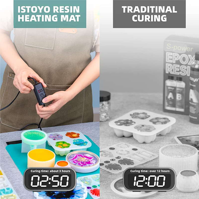 Resin Heating Mat Fast Cure Machine Supplies DIY Silicone Mold Quick Demold Dryer Quick Curing Machine for Epoxy Resin Molds