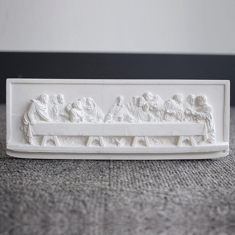 DIY Handmade Aromatherapy Plaster Last Supper Relief Ornament Silicone Mold Aromatherapy Diffusion Stone Drip Gel Ornaments