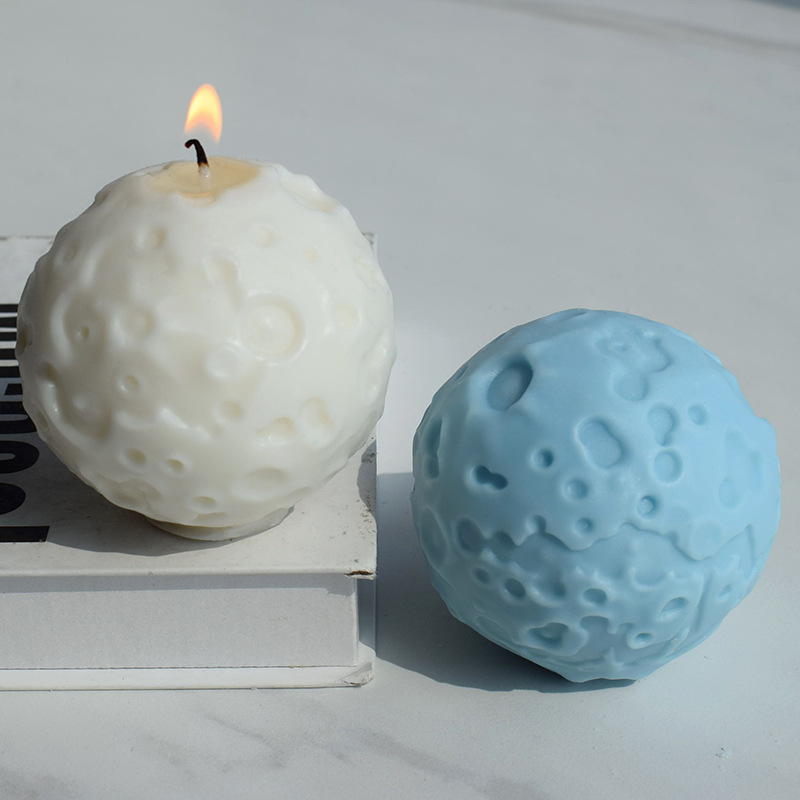 Creative Planet Candle Mold Silicone Mousse Cake Baking Diy Round Ball Scented Candle Plaster Handmade Soap Mold