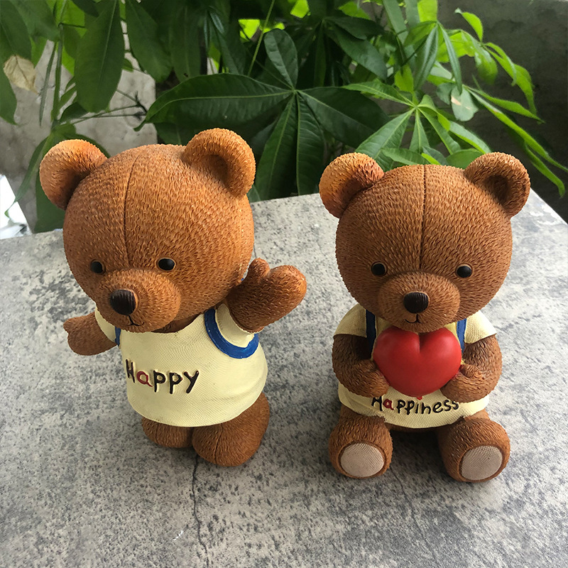 Backpack Bear Candle Silicone Moldhappy Happy Happy Bear Resin Drip Ornament Aromatherapy Plaster Mold