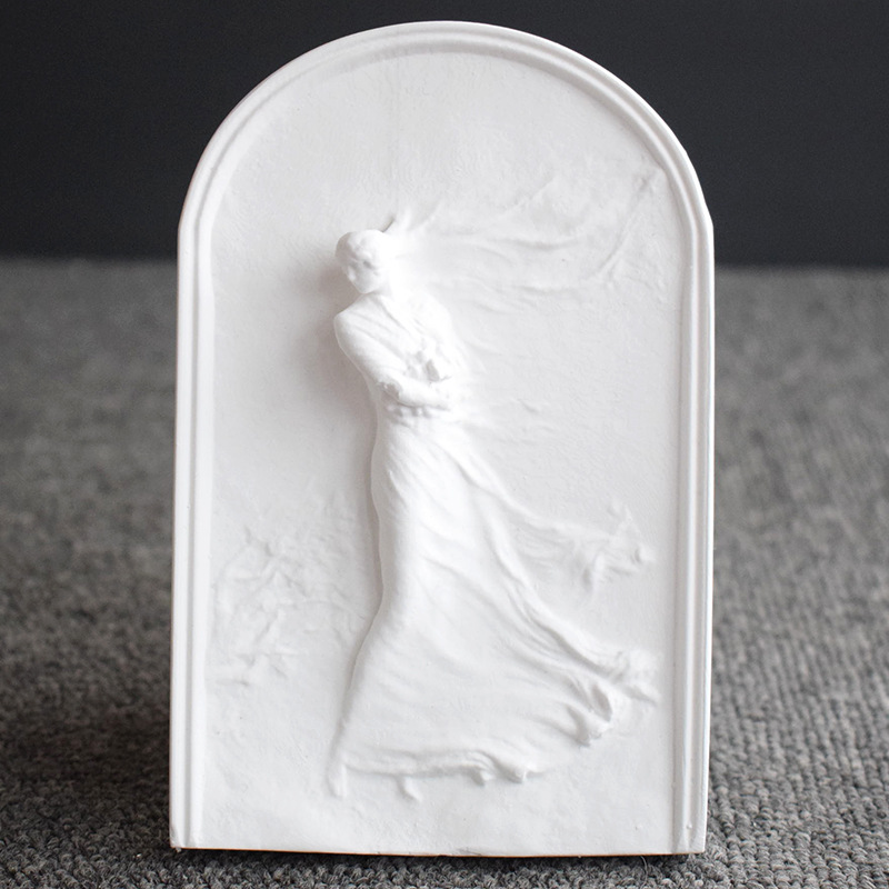 Human Wedding Dress Floating Aroma Plaster Silicone Mold Diy Aroma Candle Arch Relief Resin Decorative Ornaments