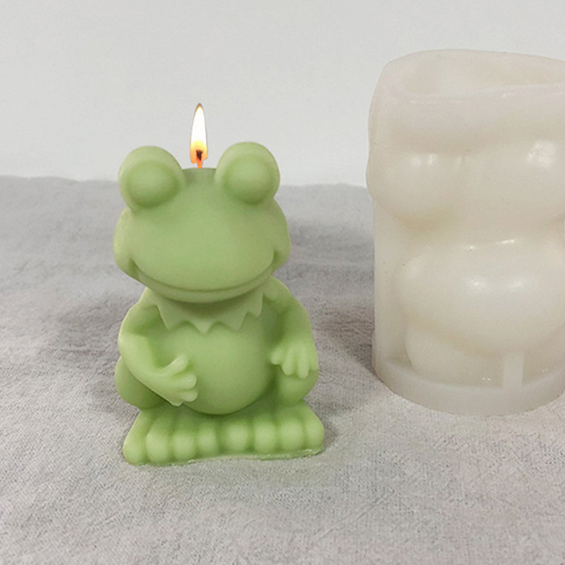 Big Frog Silicone Mold Diy Scented Candle Plaster Cubic Frog Ice Cube Mold Animal Ice Grid Ice Frog Mold