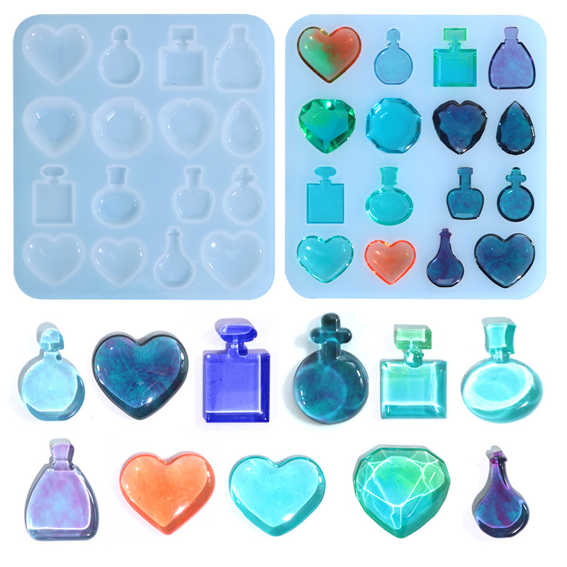 DIY Drop Mold Perfume Bottle Gemstone Patch Silicone Mold Bag Jewelry Patch